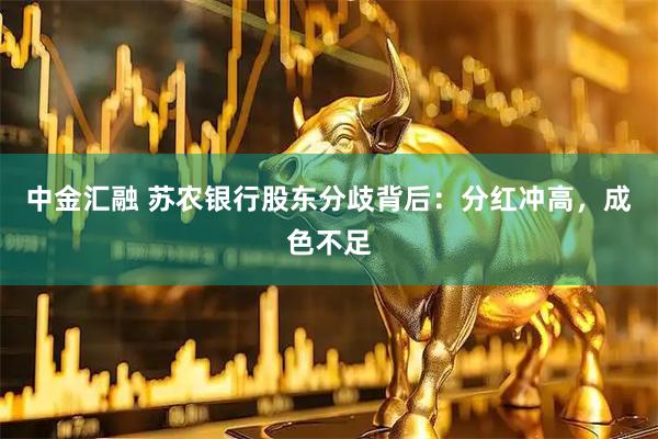 中金汇融 苏农银行股东分歧背后：分红冲高，成色不足