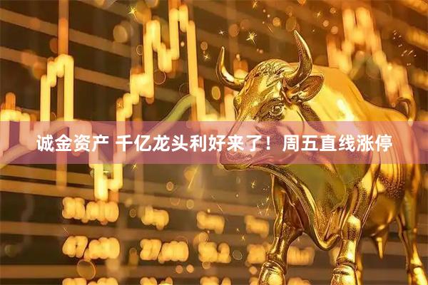 诚金资产 千亿龙头利好来了！周五直线涨停